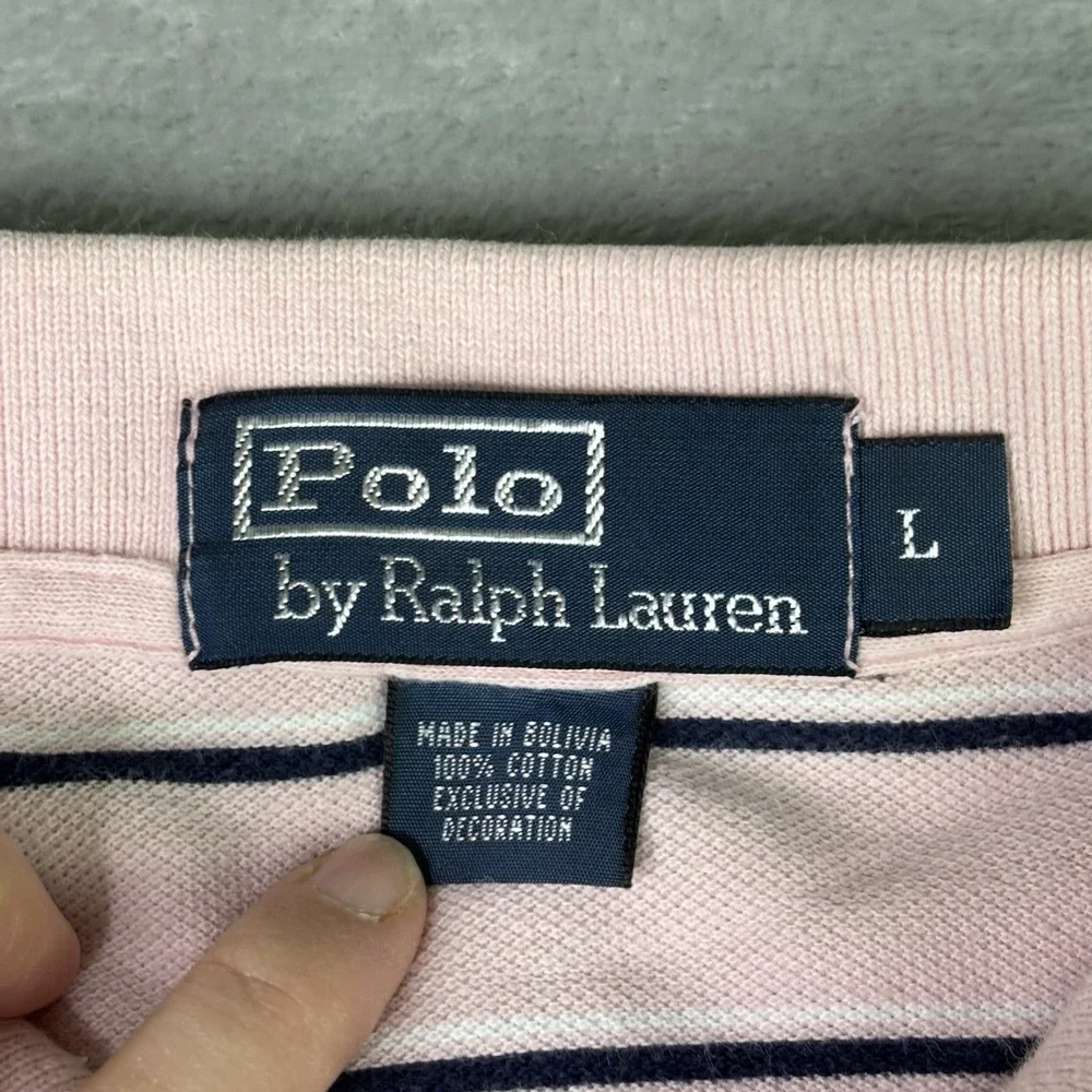 LOT OF 2 Polo Ralph Lauren Polo Shirt Mens Large Blue Short Sleeve Pony Preppy